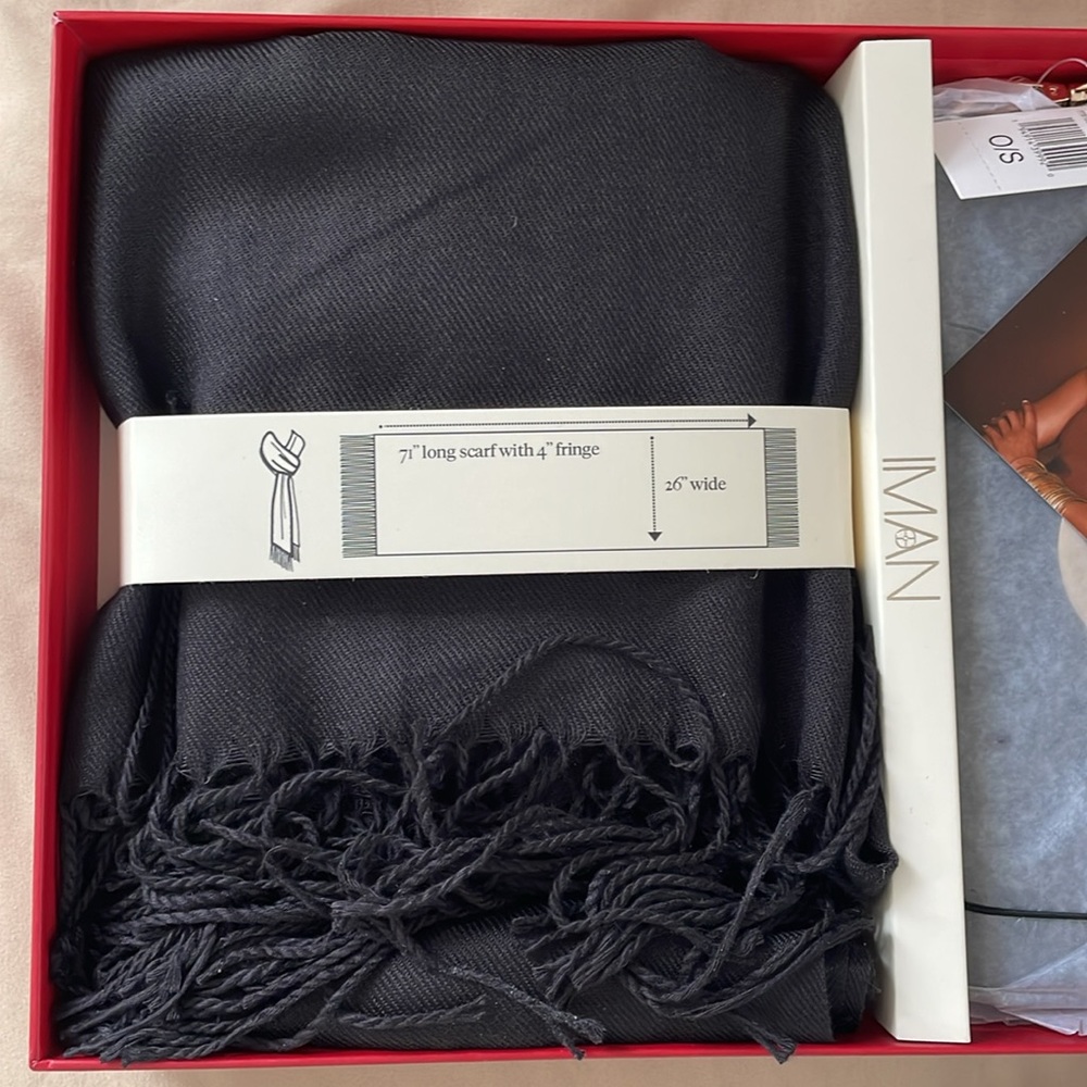 New in Box IMAN scarf & Wristlet